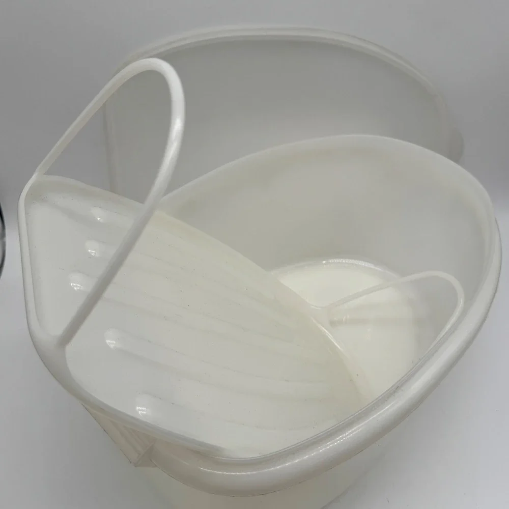 Vintage Tupperware Flavor Saver Roast Ham Keeper 3 Pc Container Insert Lid 487